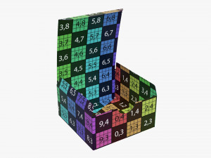 opened paper gift box 3D Model