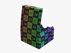 opened paper gift box 3D Model