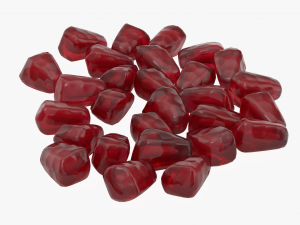 pomegranate seeds ripe 3D मॉडल