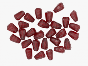 pomegranate seeds ripe 3D मॉडल