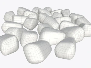 pomegranate seeds ripe 3D Model