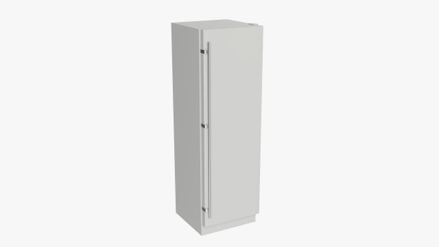 refrigerator free standing 3D Модель .c4d .max .obj .3ds .fbx .stl .blend 