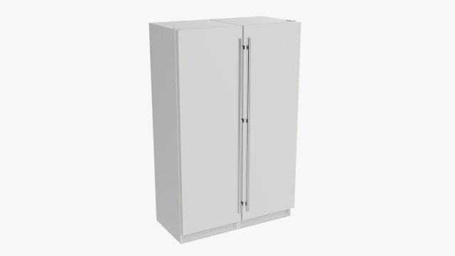 refrigerator free-standing double 3Dモデル .c4d .max .obj .3ds .fbx .stl .blend 