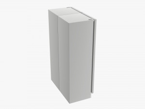 refrigerator free-standing double 3Dモデル