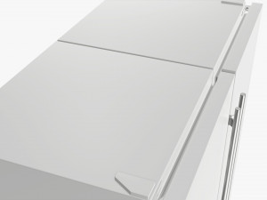refrigerator free-standing double 3Dモデル