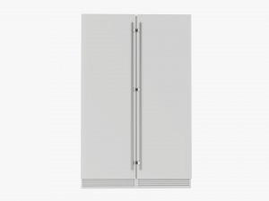 refrigerator free-standing double 3Dモデル