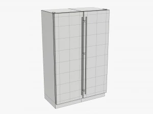 refrigerator free-standing double 3D Model