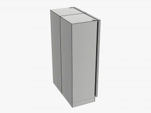 refrigerator free-standing double 3D Model