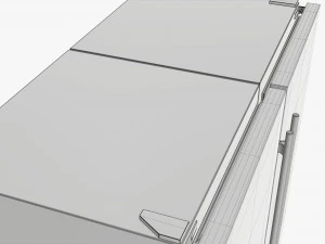 refrigerator free-standing double 3D Model
