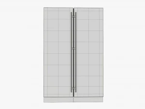 refrigerator free-standing double 3D Model