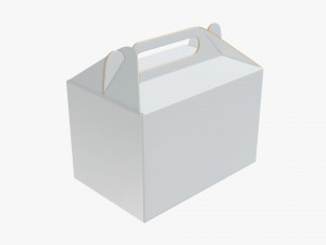 gable cardboard box Modelo 3D