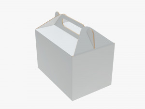 gable cardboard box Modelo 3D