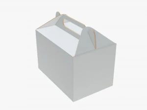 gable cardboard box 3D Model