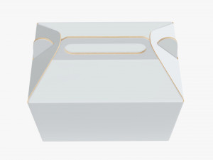 gable cardboard box Modelo 3D