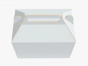 gable cardboard box 3D Model