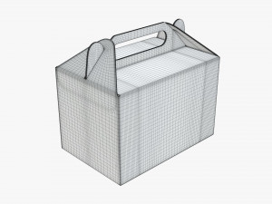 gable cardboard box Modelo 3D