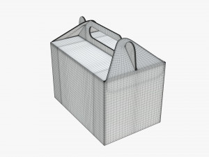 gable cardboard box Modelo 3D