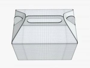 gable cardboard box 3D Model