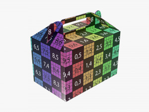 gable cardboard box Modelo 3D