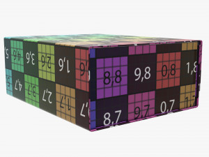 gift box with magnetic lock Modello 3D