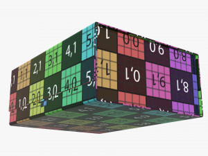 gift box with magnetic lock Modello 3D