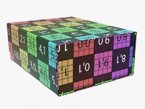 gift box with magnetic lock Modello 3D