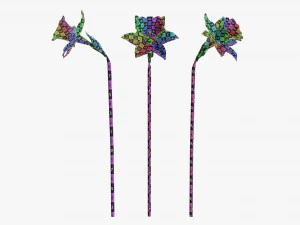 narcissus purple flower single 3D Model