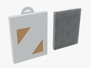 box for clothing cardboard Model 3D