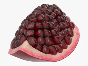pomegranate slice ripe 3D मॉडल