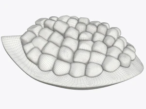 pomegranate slice ripe 3D Model