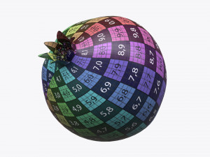 pomegranate ripe 3Dモデル