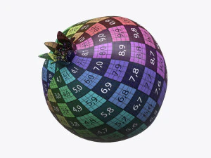 pomegranate ripe 3D Model