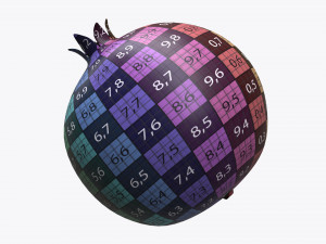 pomegranate ripe 3Dモデル