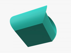 truffle tote box cardboard 3Dモデル