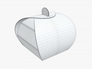truffle tote box cardboard 3Dモデル