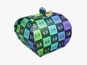 truffle tote box cardboard 3Dモデル
