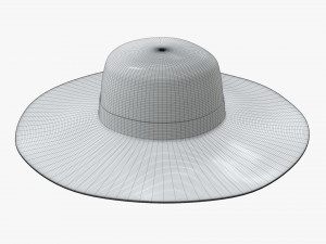 female hat 03 Modelo 3D