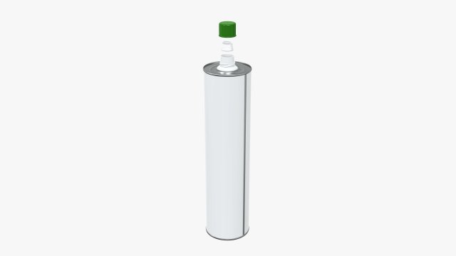 olive oil in a metal can 3D Model .c4d .max .obj .3ds .fbx .stl .blend