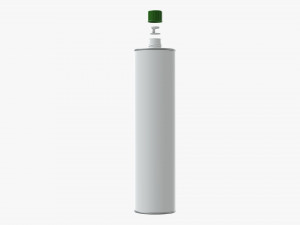 olive oil in a metal can 3D Model