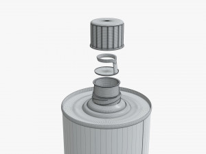 olive oil in a metal can 3D Model