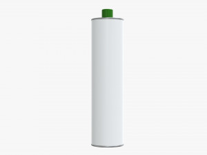 olive oil in a tin can Modello 3D
