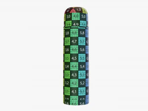 thermos with cup large stainless steel 3D Model