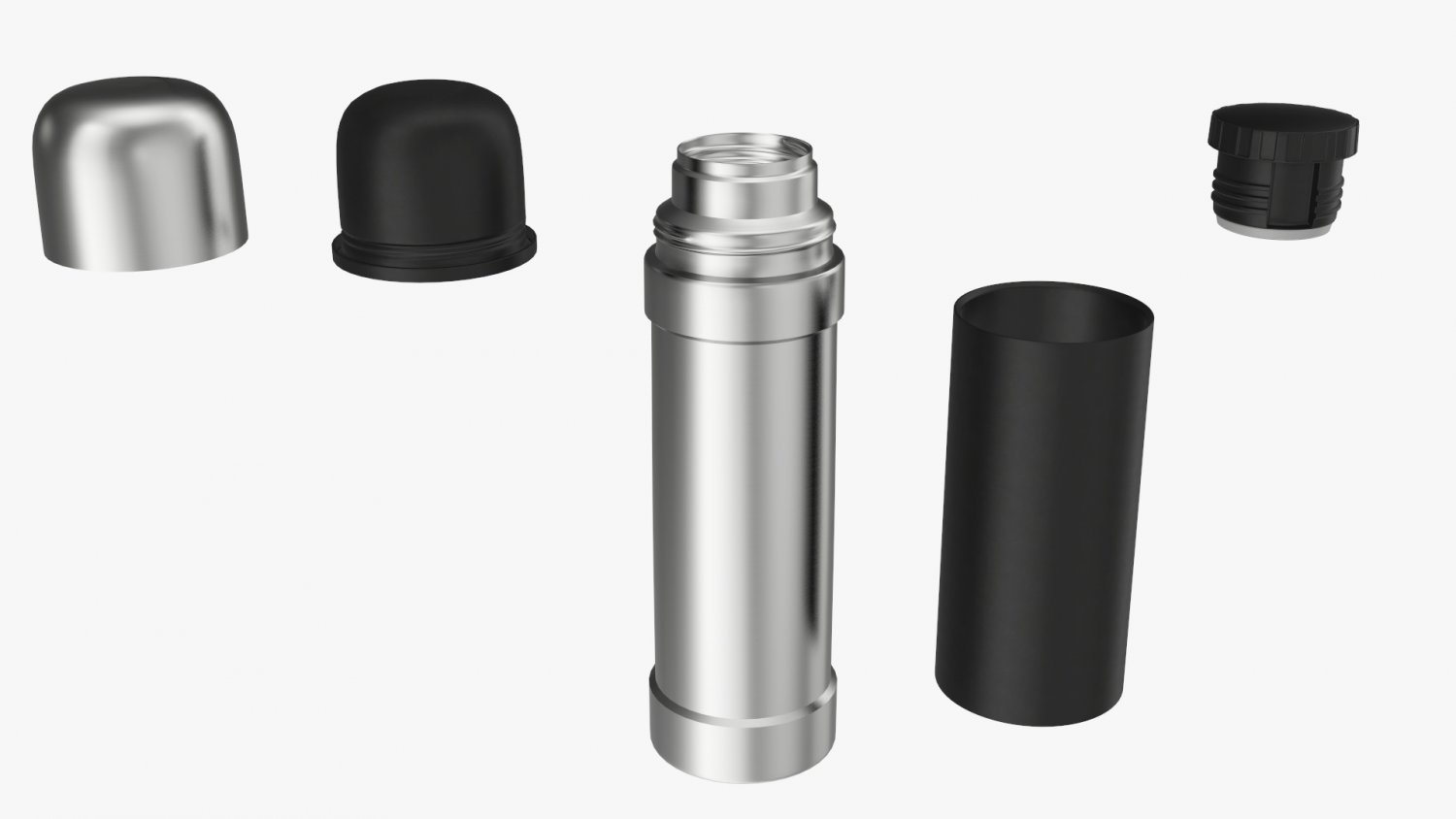 Big Thermos Stainless Steel 3D Modelling | 3D model