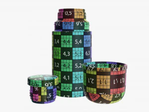 thermos with cup opened stainless steel small 3D Model