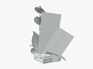 人造红掌组合物01 3D 模型