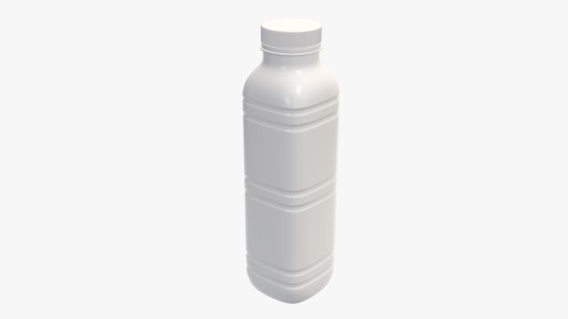 yogurt bottle 1 Model 3D .c4d .max .obj .3ds .fbx .stl .blend 