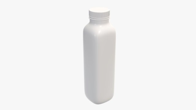 yogurt bottle 2 Model 3D .c4d .max .obj .3ds .fbx .stl .blend 