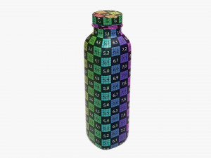 yogurt bottle 2 Model 3D