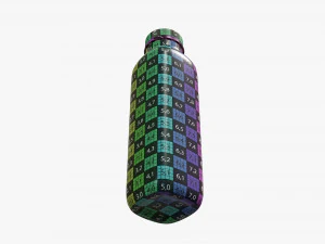 yogurt bottle 2 3D Model