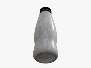 yogurt bottle 3 3D मॉडल
